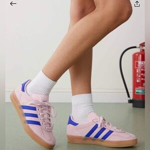 ADIDAS ORIGINAL GAZELLE INDOOR SNEAKERS IN PUNK ND BLUE SZ 6.5